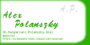 alex polanszky business card